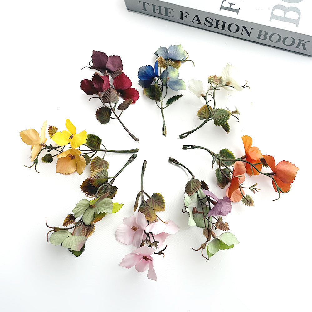 Künstliche Herbst-Traubenblätter, 10 cm lang, Real-Touch, für Hochzeiten, Floristik, DIY-Deko, Brautaccessoires, Herbstdekoration