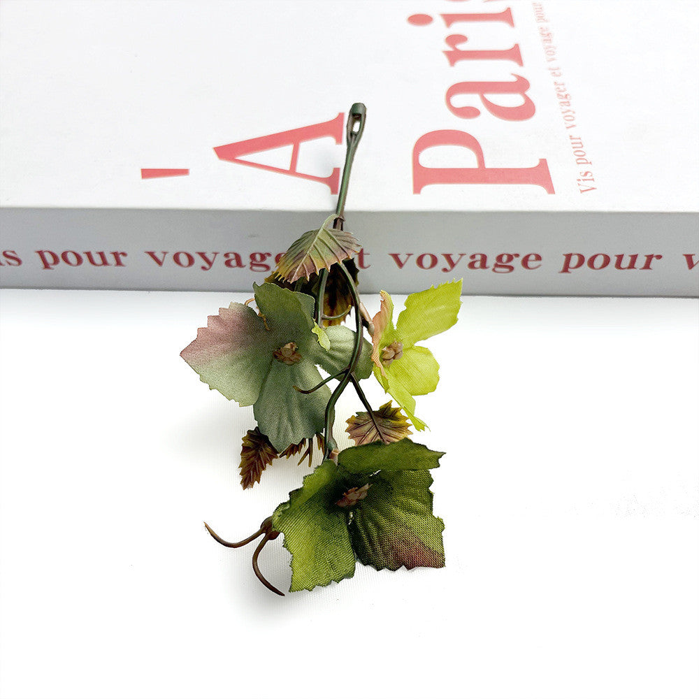 Künstliche Herbst-Traubenblätter, 10 cm lang, Real-Touch, für Hochzeiten, Floristik, DIY-Deko, Brautaccessoires, Herbstdekoration