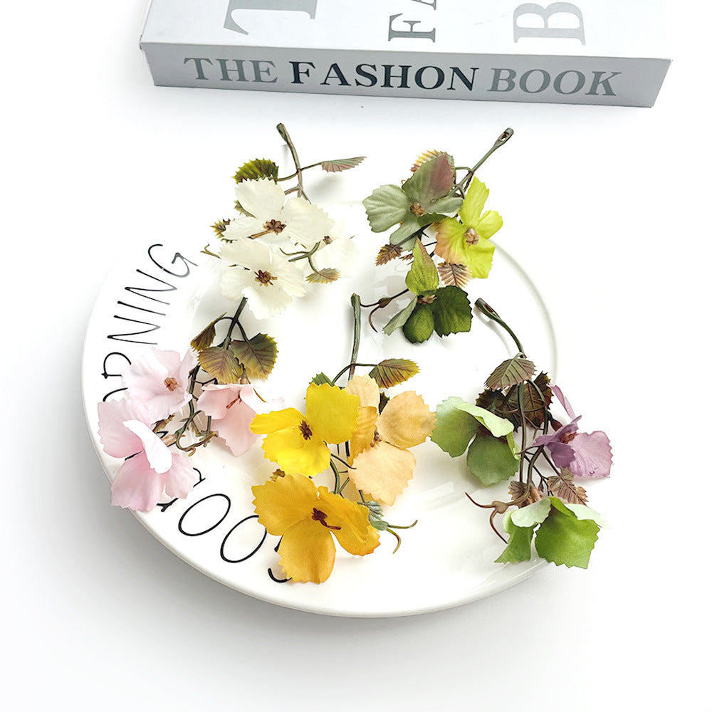 Künstliche Herbst-Traubenblätter, 10 cm lang, Real-Touch, für Hochzeiten, Floristik, DIY-Deko, Brautaccessoires, Herbstdekoration