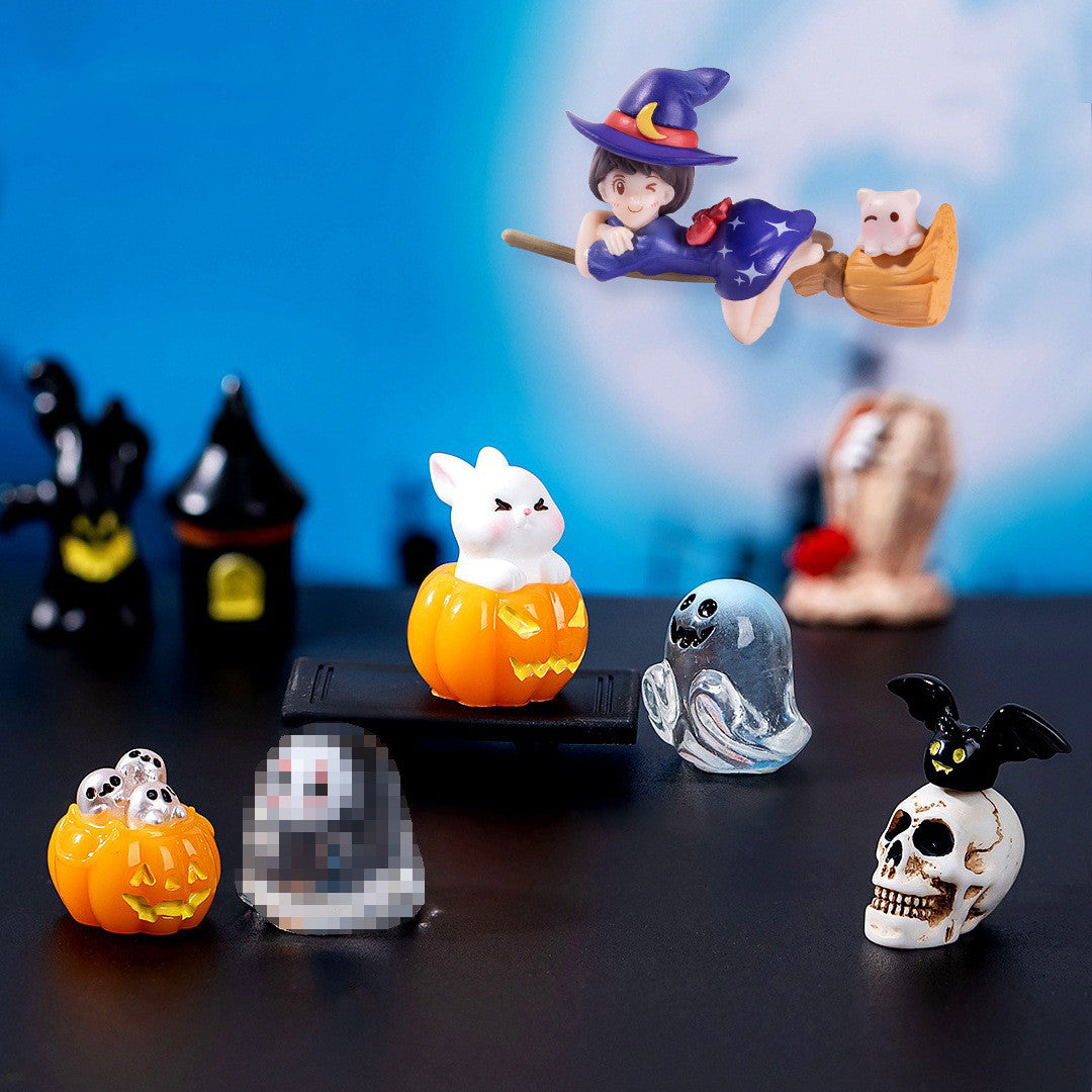 Halloween-Dekoration Wasserball-Set, 15 Stück, Kunstharz, Geister, Kürbisse, Skelette, 3er-Pack, für Hochzeiten, Geschäfte, Zuhause