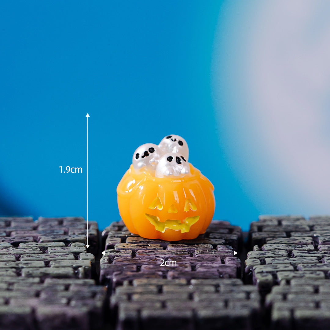 Halloween-Dekoration Wasserball-Set, 15 Stück, Kunstharz, Geister, Kürbisse, Skelette, 3er-Pack, für Hochzeiten, Geschäfte, Zuhause