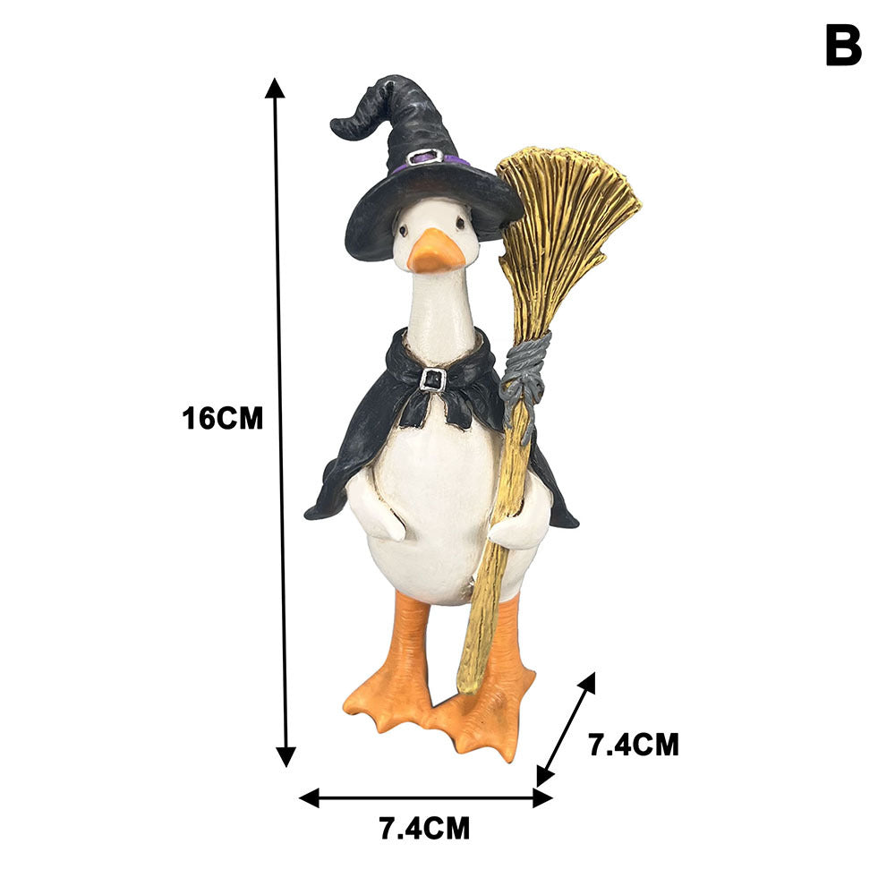 Halloween-Dekoration: Ente, Mumie, Kürbis, Schnitter, Hexe, Geist – 10 cm Tischdekoration aus Harz, für Party, Hochzeit, Geschäft, Grab