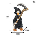 Halloween-Dekoration: Ente, Mumie, Kürbis, Schnitter, Hexe, Geist – 10 cm Tischdekoration aus Harz, für Party, Hochzeit, Geschäft, Grab