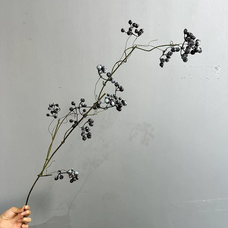 Künstliche Winterbeeren-Zweigdekoration, 110 cm, Real-Touch, für Hochzeiten, Floristik, Wohnaccessoires, Hotel-Dekoration