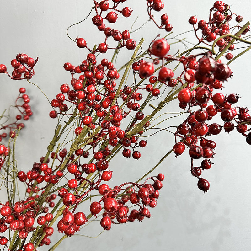 Künstliche Winterbeeren-Zweigdekoration, 110 cm, Real-Touch, für Hochzeiten, Floristik, Wohnaccessoires, Hotel-Dekoration