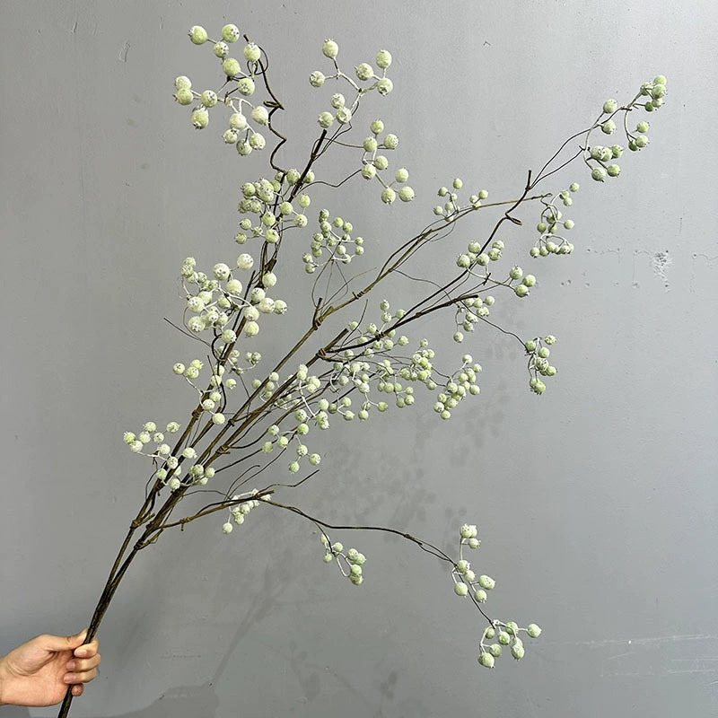 Künstliche Winterbeeren-Zweigdekoration, 110 cm, Real-Touch, für Hochzeiten, Floristik, Wohnaccessoires, Hotel-Dekoration