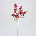 Künstliche Nandina-Blätter mit roten Beeren, 75 cm hoch, realistisch für Hochzeiten, Weihnachtsdekoration, Floristik, Innenraumgestaltung