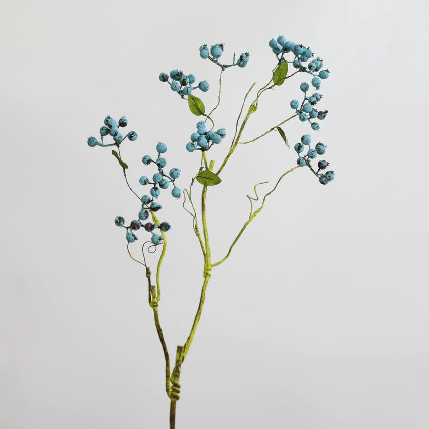 Künstliche Heidelbeer-Zweige, 82 cm, Real-Touch, Blau/Grün/Rot, für Hochzeiten, Dekoration, Floristik, Innenraum
