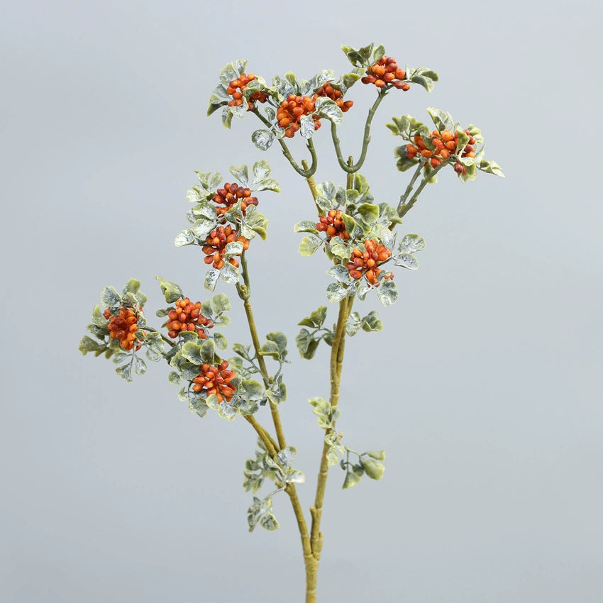 Künstliche Herbstbeeren mit Lace-Effekt, 60 cm, Real-Touch, für Hochzeiten, Home-Dekoration, Floristik, Hotel-Deko, 3 Farben