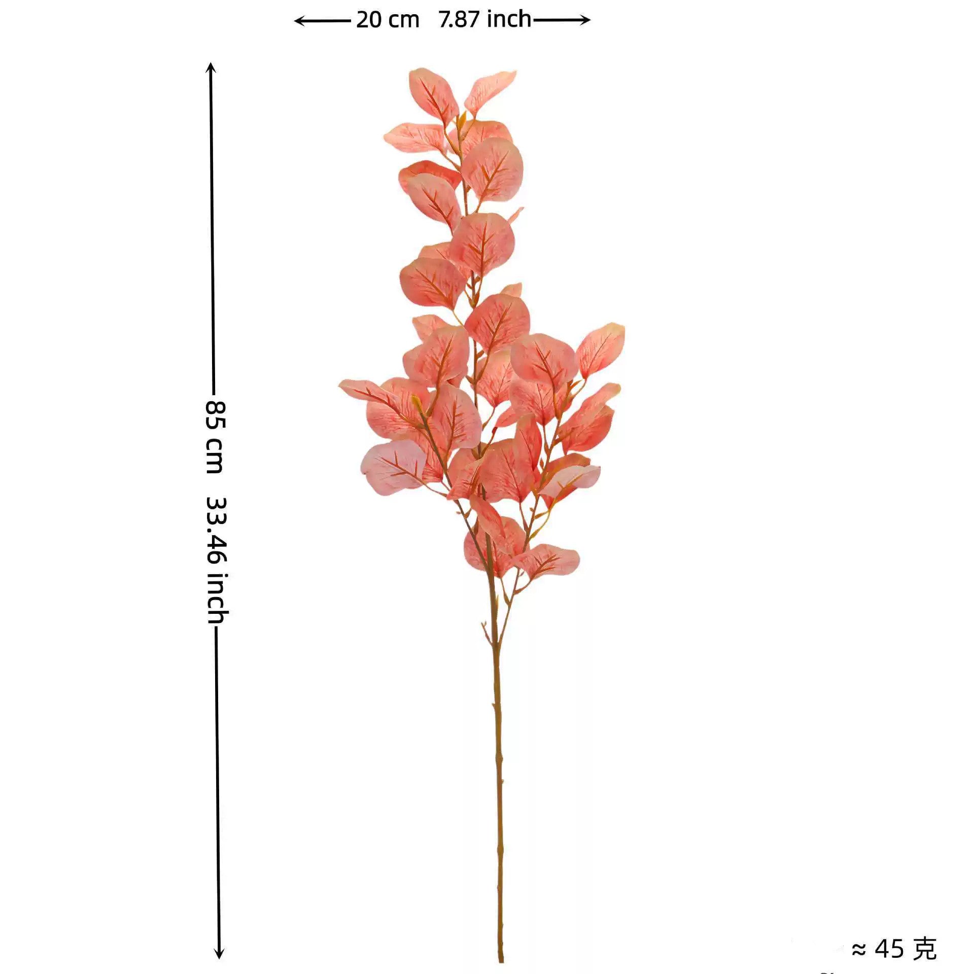Künstliche Eukalyptuszweige mit Apfelblättern, 85 cm lang, hochrealistisch für Wohnkultur, Hochzeiten, Events, Geschäftsdékor