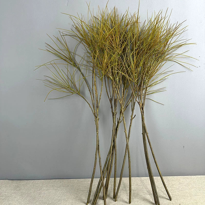 Künstliche Grünpflanze mit Lampenputzergras, 98 cm, Kunststoff, realistisch für Zuhause, Hochzeit, Event-Dekoration, Büro, Hotel
