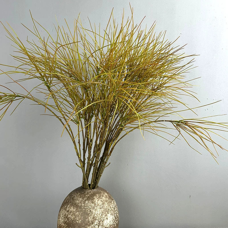 Künstliche Grünpflanze mit Lampenputzergras, 98 cm, Kunststoff, realistisch für Zuhause, Hochzeit, Event-Dekoration, Büro, Hotel