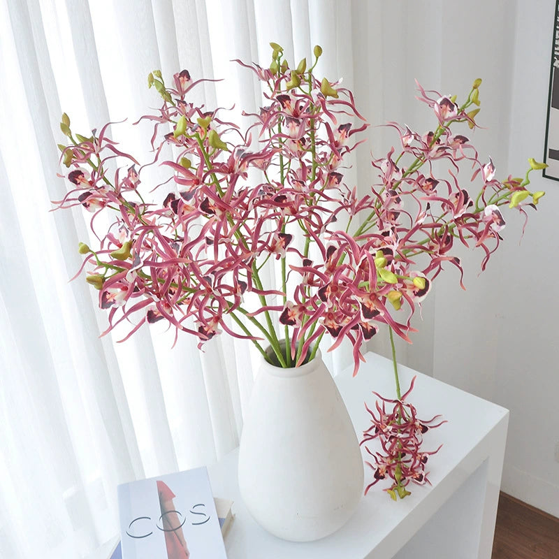 Künstliche Phalaenopsis Orchidee, 87 cm, Real-Touch Latex, Weiß/Rosa/Rot, für Hochzeiten, Wohnkultur, Floristik, langlebig