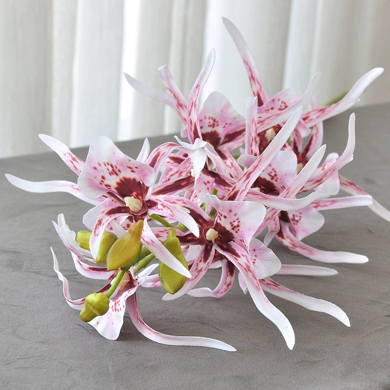 Künstliche Phalaenopsis Orchidee, 87 cm, Real-Touch Latex, Weiß/Rosa/Rot, für Hochzeiten, Wohnkultur, Floristik, langlebig