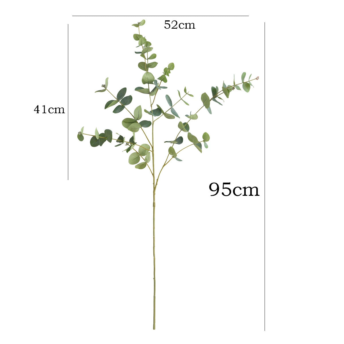 Künstliche Eukalyptus-Pflanze mit Münzblättern, 95 cm hoch, Seidenblätter, modern, für Hochzeiten, Dekoration, Büro, Zuhause