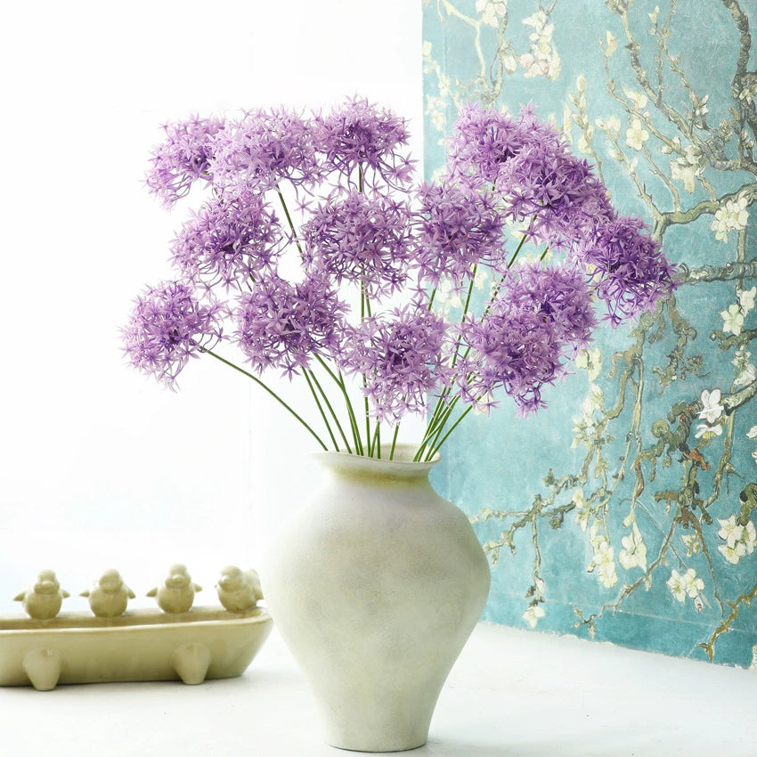 Künstliche Hortensie,62 cm, Kunststoff, realistisch, für Hochzeit, Dekoration, Innen & Außen, lila