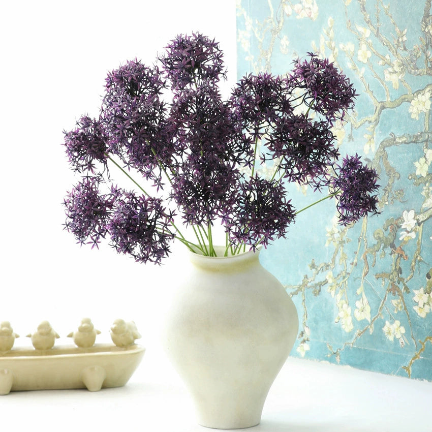 Künstliche Hortensie,62 cm, Kunststoff, realistisch, für Hochzeit, Dekoration, Innen & Außen, lila