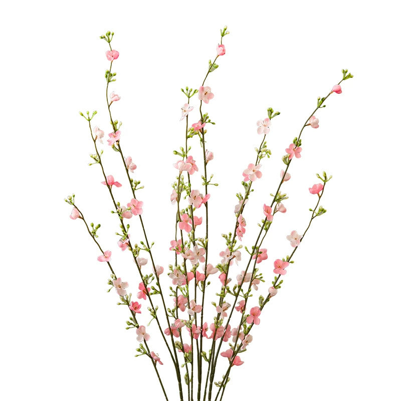 Künstliche Schneeweide, 85 cm lang, realistische Kunstseide, weiß/rosa, für Hochzeiten, Dekoration, Floristik, Gewerbe