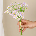 Künstliche Gänseblümchen Handstrauß, 27 cm, Real-Touch, Weiß, für Hochzeiten, Dekoration, Floristik, Innenbereich