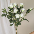 Künstliche Angola-Rosen, 26 cm, Seidenblumen, Vintage-Look, Real-Touch, für Hochzeiten, Home-Deko, Events, Floristik