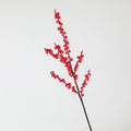 Künstliche Stechpalmenzweige mit roten Beeren, 72 cm lang, Winter-Dekoration, Hochzeitsfloristik, Grabschmuck, ganzjähriger Wohnaccessoire