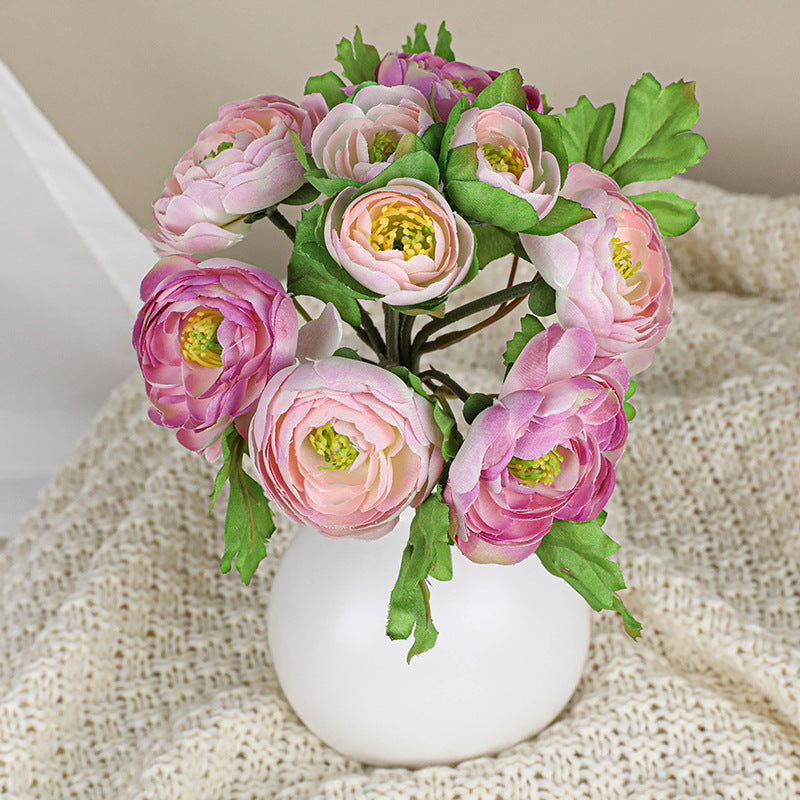 6er Set künstliche Rosen, 25 cm lang, hochwertige Seidenblumen, realistisches Design für Hochzeiten, Dekoration, Floristik, Innenraumgestaltung
