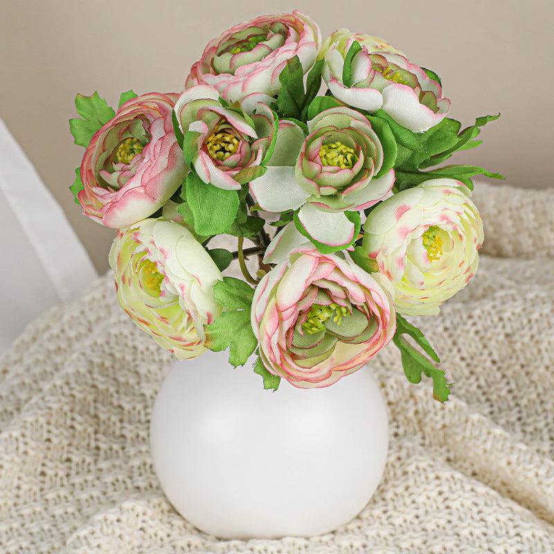 6er Set künstliche Rosen, 25 cm lang, hochwertige Seidenblumen, realistisches Design für Hochzeiten, Dekoration, Floristik, Innenraumgestaltung