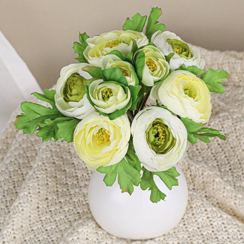 6er Set künstliche Rosen, 25 cm lang, hochwertige Seidenblumen, realistisches Design für Hochzeiten, Dekoration, Floristik, Innenraumgestaltung