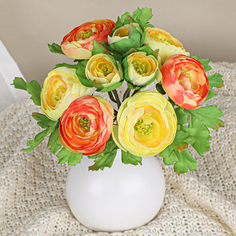 6er Set künstliche Rosen, 25 cm lang, hochwertige Seidenblumen, realistisches Design für Hochzeiten, Dekoration, Floristik, Innenraumgestaltung