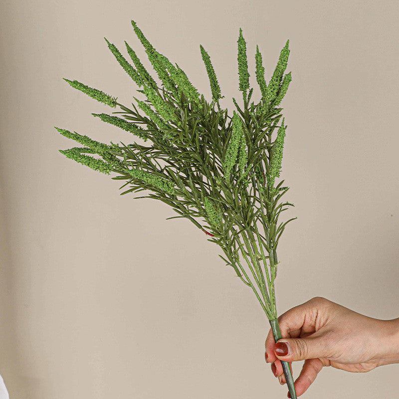 Künstliches Hirsegras-Bündel, 45 cm, moderner Ins-Stil, realistische Dekoration für Vasen, Hochzeiten, Fotografie, ganzjähriger Schmuck