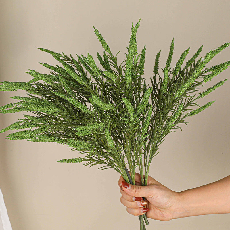 Künstliches Hirsegras-Bündel, 45 cm, moderner Ins-Stil, realistische Dekoration für Vasen, Hochzeiten, Fotografie, ganzjähriger Schmuck