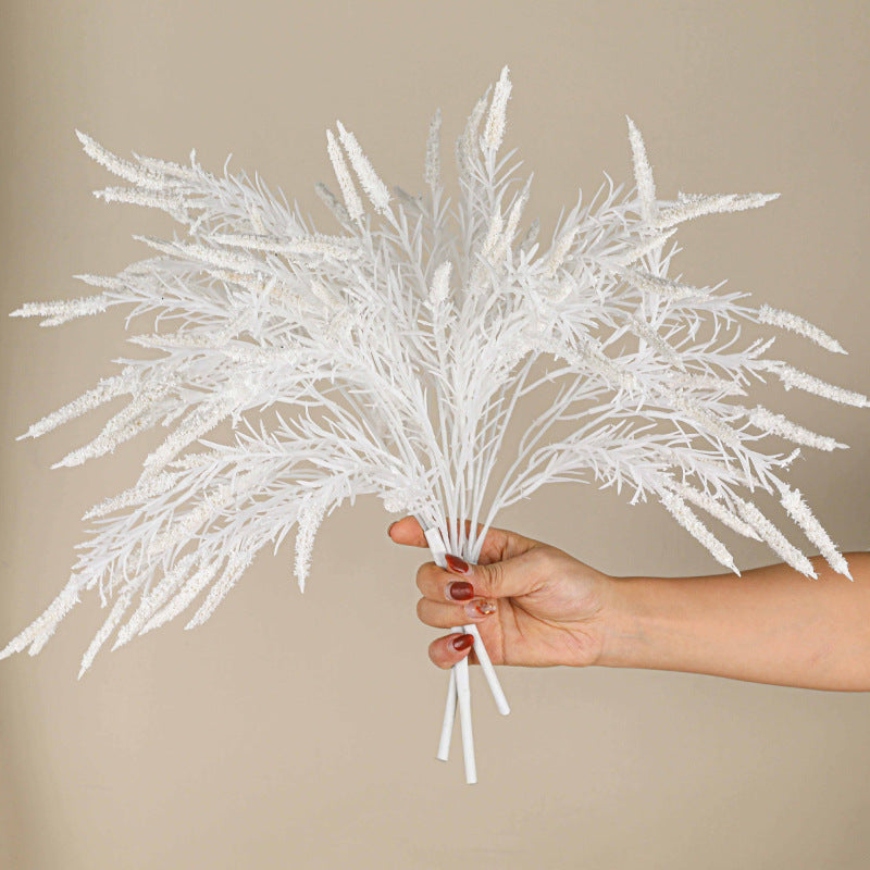 Künstliches Hirsegras-Bündel, 45 cm, moderner Ins-Stil, realistische Dekoration für Vasen, Hochzeiten, Fotografie, ganzjähriger Schmuck