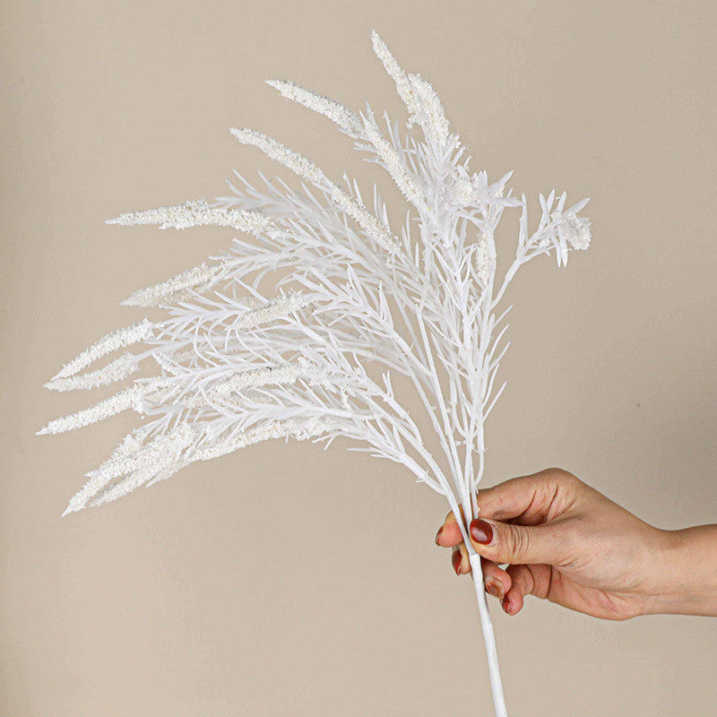 Künstliches Hirsegras-Bündel, 45 cm, moderner Ins-Stil, realistische Dekoration für Vasen, Hochzeiten, Fotografie, ganzjähriger Schmuck