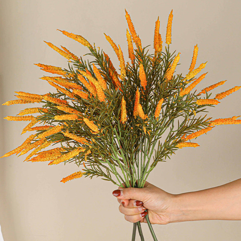 Künstliches Hirsegras-Bündel, 45 cm, moderner Ins-Stil, realistische Dekoration für Vasen, Hochzeiten, Fotografie, ganzjähriger Schmuck