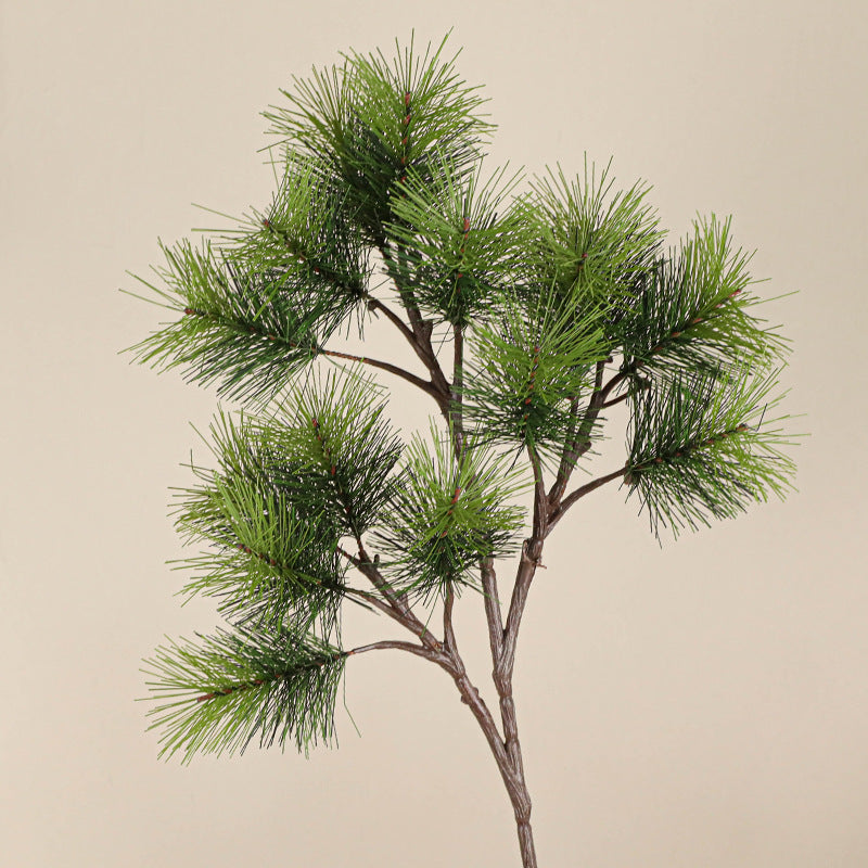 15Verzweigungen Set künstliche Rollkieferzweige, 45 cm lang, echt aussehende Kunstpflanzen für Blumenarrangements, Hochzeiten, Dekoration, Fotografie