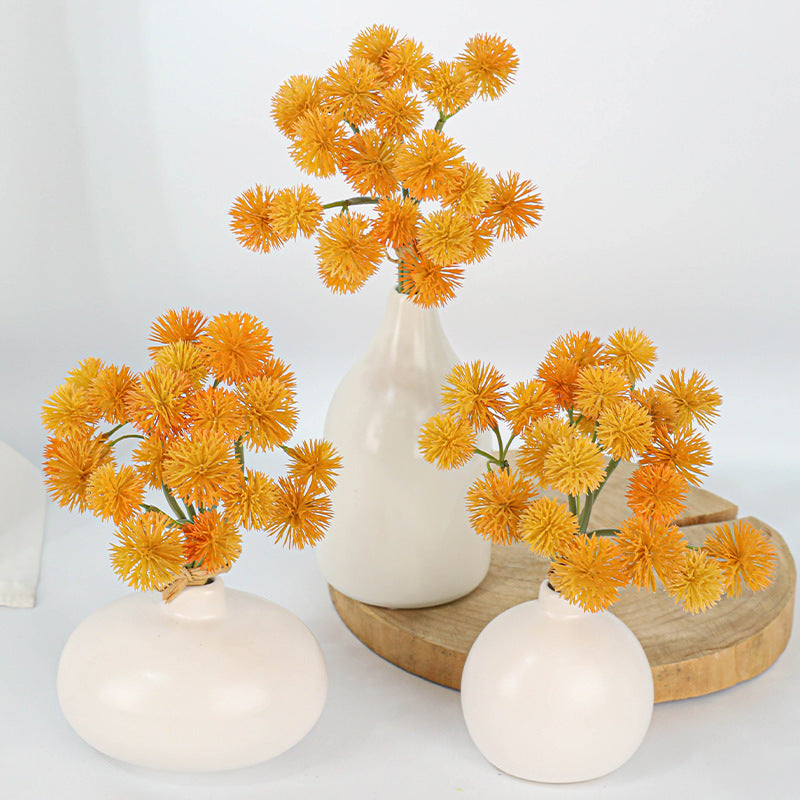 Künstliche Pusteblumen, 6 Stück, 27 cm, Kunststoff, realistisches Design für Vasen, Hochzeiten, Dekoration, Innenbereich