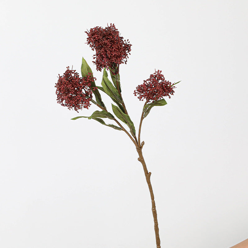 3-köpfige künstliche Dieffenbachie, 58 cm, hochwertige Kunstseide, realistisch für Hochzeiten, Dekoration, Events