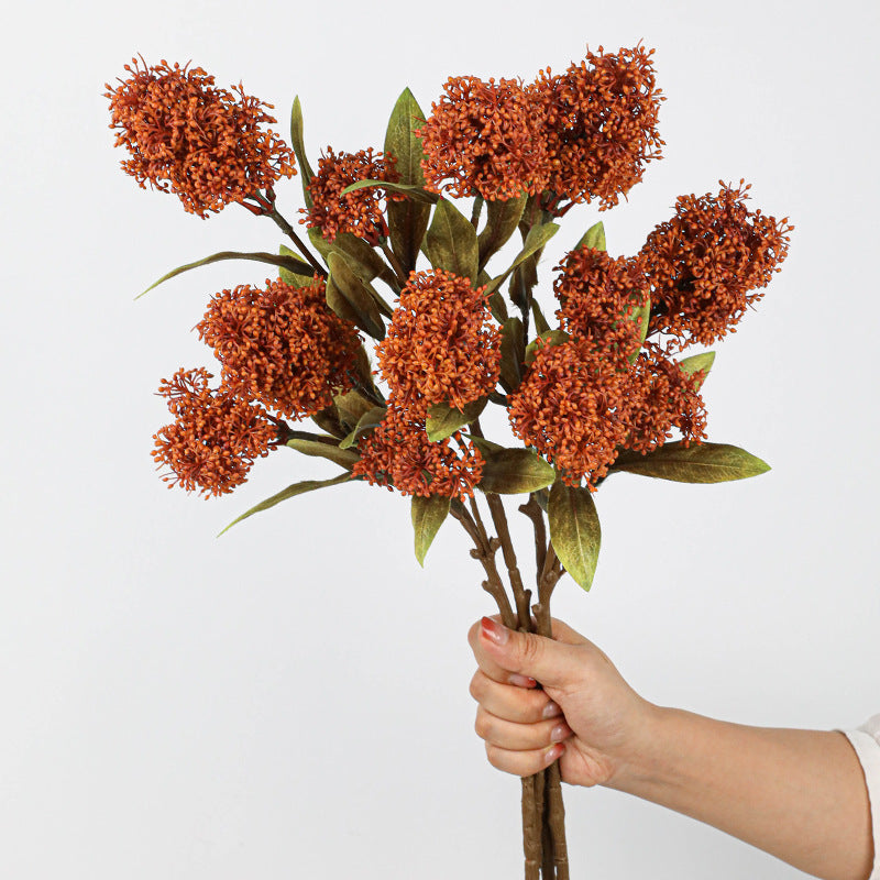 3-köpfige künstliche Dieffenbachie, 58 cm, hochwertige Kunstseide, realistisch für Hochzeiten, Dekoration, Events