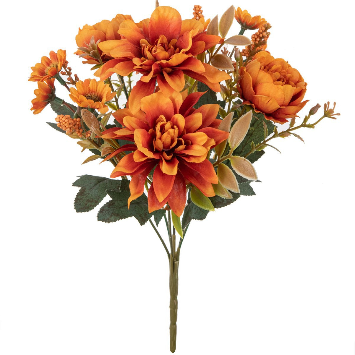 Künstliche Dahlie Einzelstiel 31 cm, Real-Touch, Hochzeitsdekoration, Wohnaccessoire, Herbstdekoration, Grabschmuck, langlebig