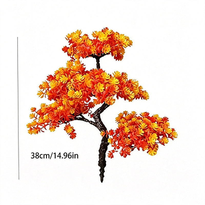 Künstliche Ahornblatt-Zweige 38 cm, realistisches Herbst-Dekor für Vasen, Hochzeiten, Wohnzimmer, Büro, Event-Dekoration