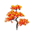 Künstliche Ahornblatt-Zweige 38 cm, realistisches Herbst-Dekor für Vasen, Hochzeiten, Wohnzimmer, Büro, Event-Dekoration