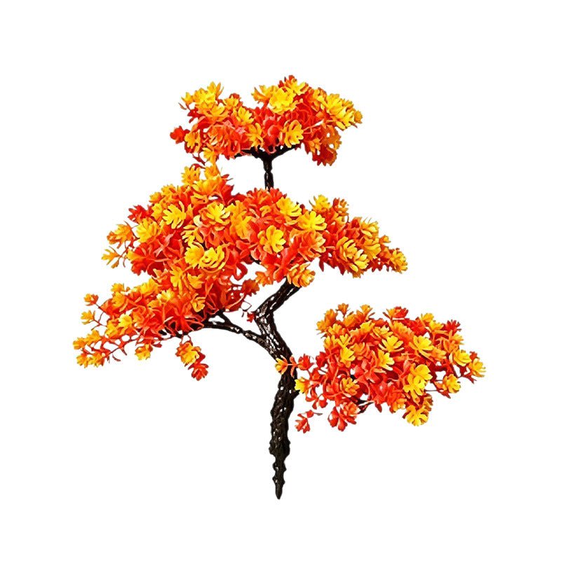 Künstliche Ahornblatt-Zweige 38 cm, realistisches Herbst-Dekor für Vasen, Hochzeiten, Wohnzimmer, Büro, Event-Dekoration