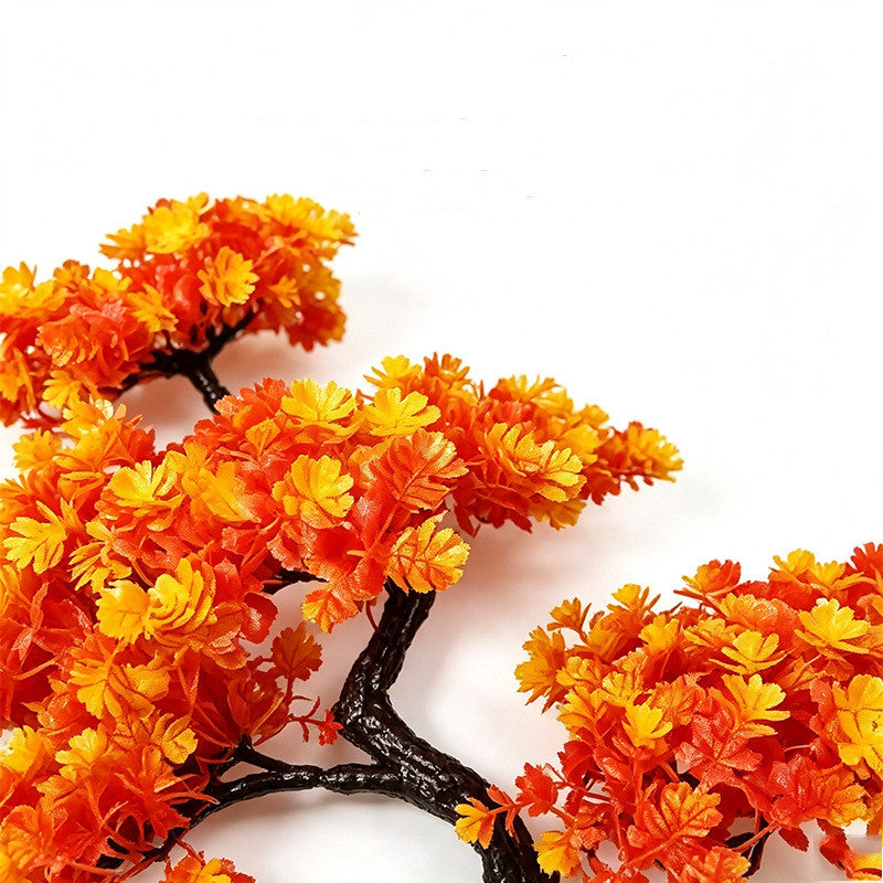 Künstliche Ahornblatt-Zweige 38 cm, realistisches Herbst-Dekor für Vasen, Hochzeiten, Wohnzimmer, Büro, Event-Dekoration