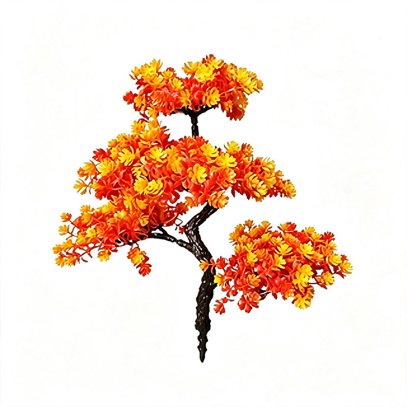 Künstliche Ahornblatt-Zweige 38 cm, realistisches Herbst-Dekor für Vasen, Hochzeiten, Wohnzimmer, Büro, Event-Dekoration