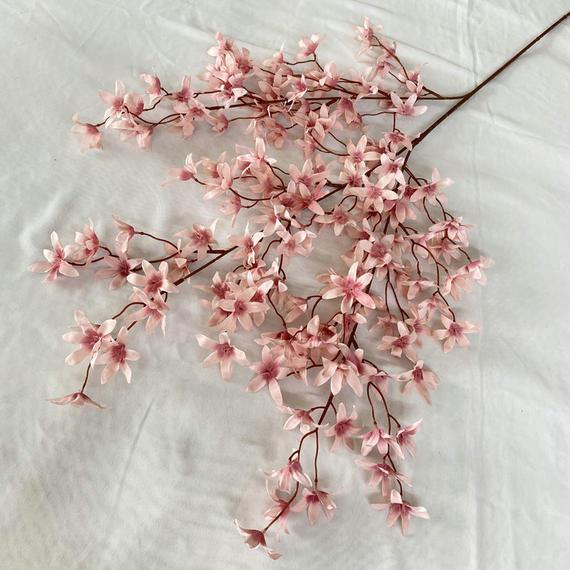 Künstliche Phalaenopsis-Orchidee, 130 cm lang, 144 Blüten, Seidenblumen, realistische Dekoration für Hochzeiten, Events, Zuhause, Büro, Hotel, ganzjährig