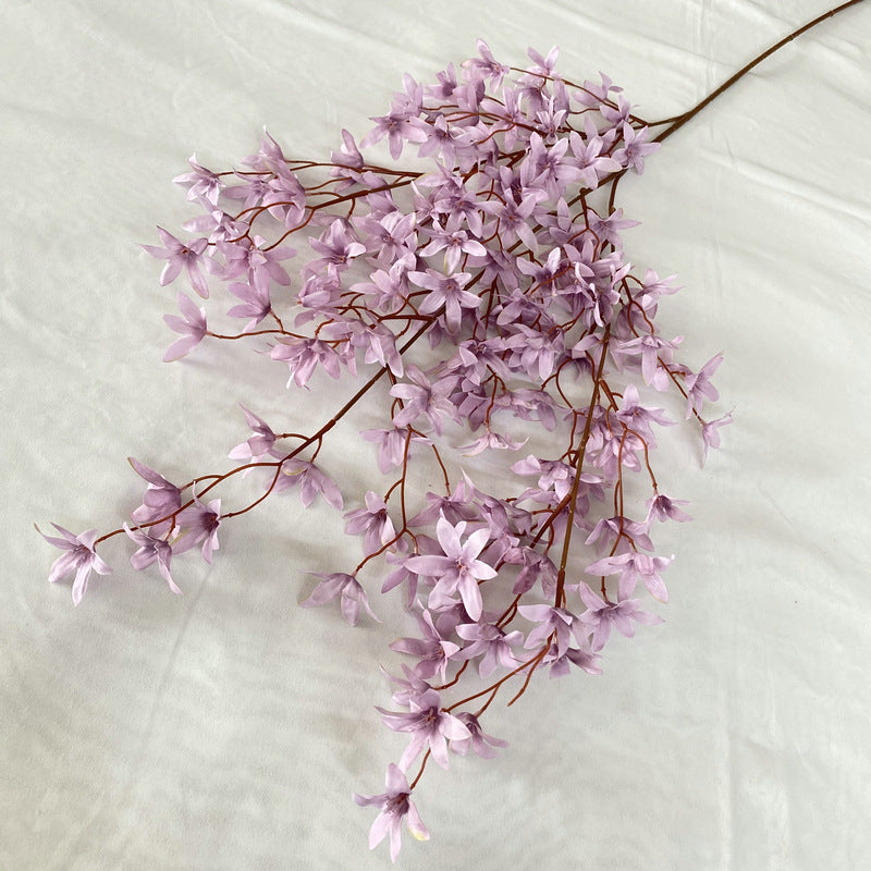 Künstliche Phalaenopsis-Orchidee, 130 cm lang, 144 Blüten, Seidenblumen, realistische Dekoration für Hochzeiten, Events, Zuhause, Büro, Hotel, ganzjährig