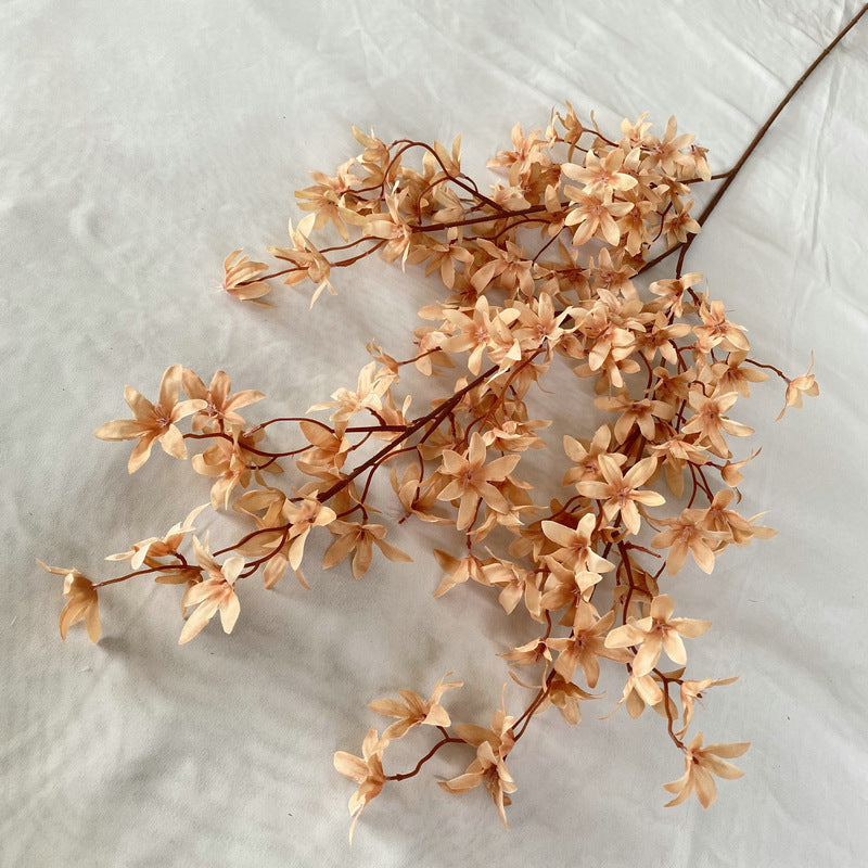 Künstliche Phalaenopsis-Orchidee, 130 cm lang, 144 Blüten, Seidenblumen, realistische Dekoration für Hochzeiten, Events, Zuhause, Büro, Hotel, ganzjährig
