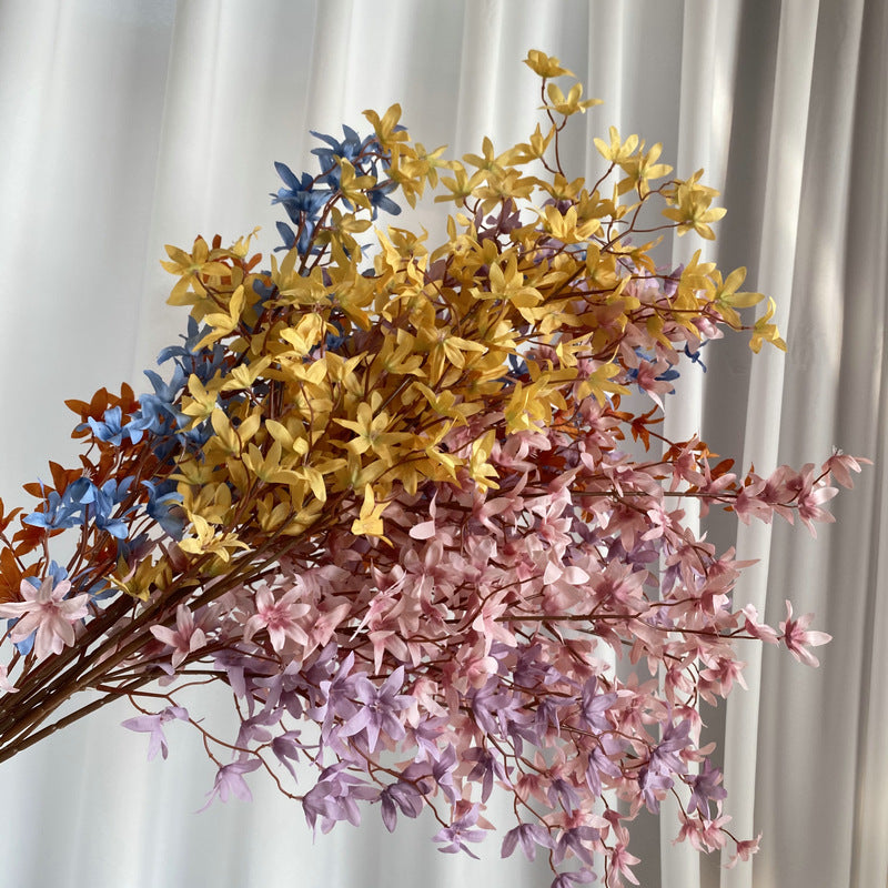 Künstliche Phalaenopsis-Orchidee, 130 cm lang, 144 Blüten, Seidenblumen, realistische Dekoration für Hochzeiten, Events, Zuhause, Büro, Hotel, ganzjährig