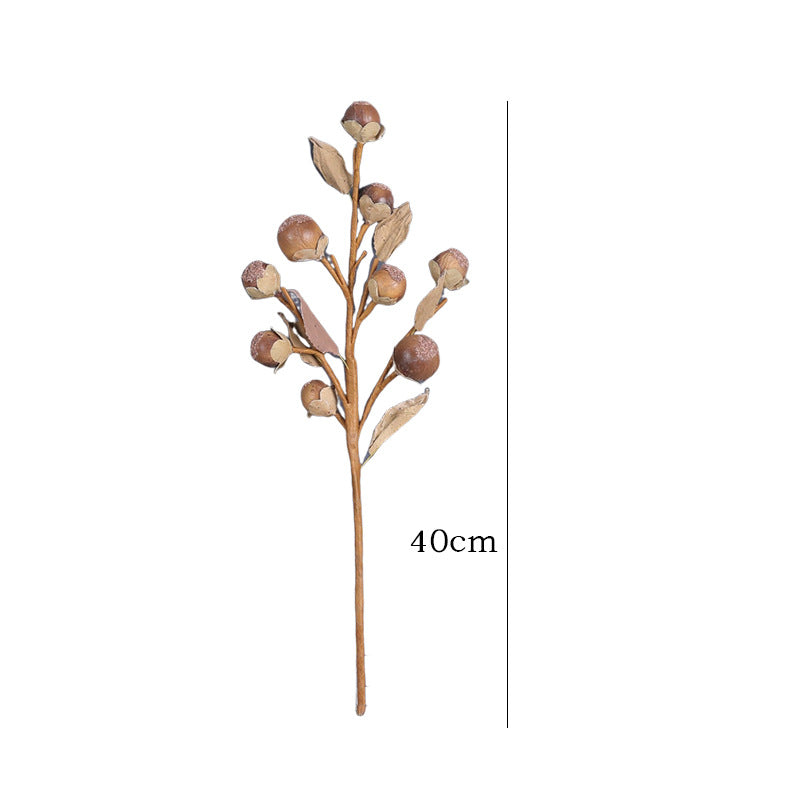 Künstliche Luohan Guo Früchte, 40 cm, Vintage-Dekoration, Real-Touch, für Hotel, Hochzeit, Event-Deko, 2 Stück