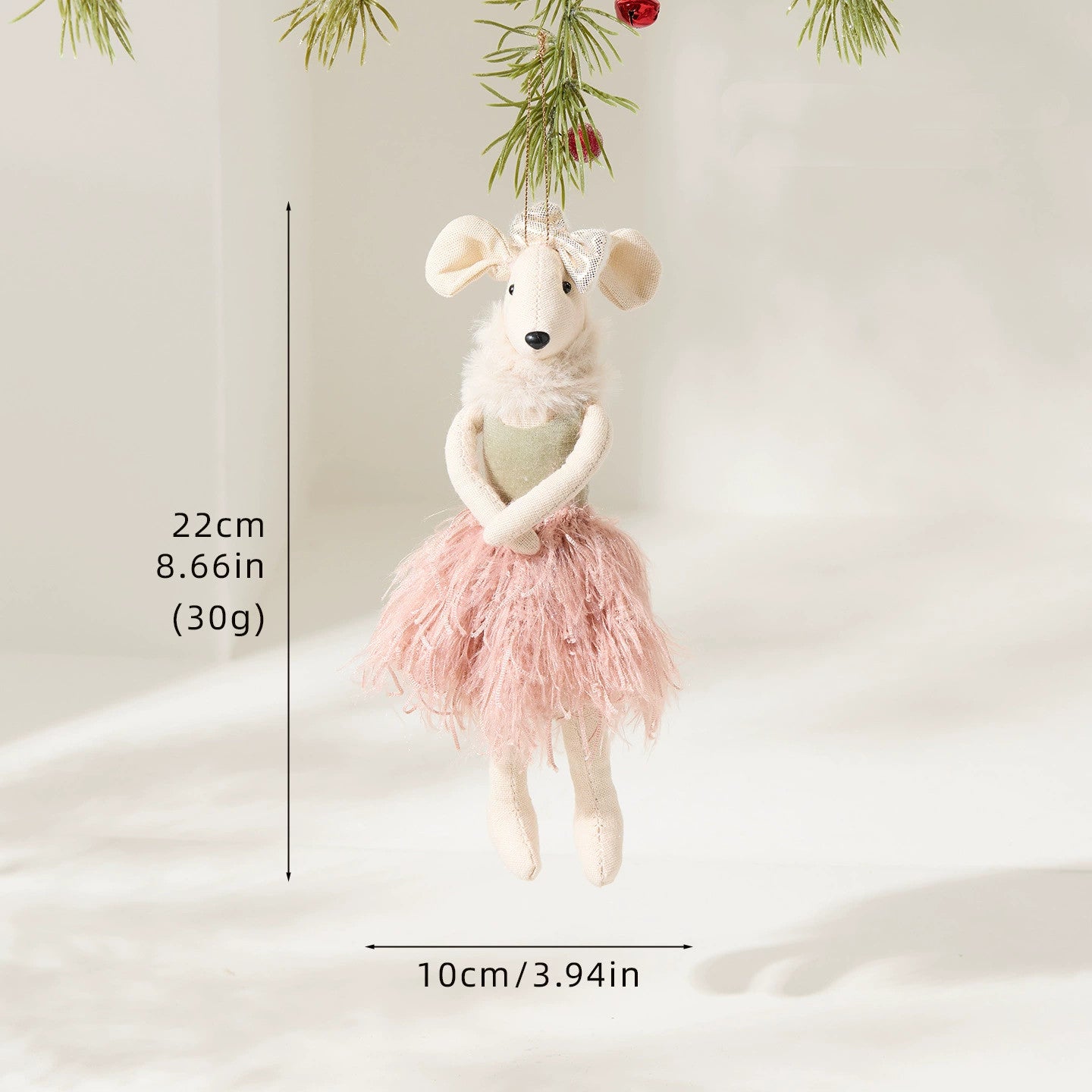 Weihnachtsdekoration aus Samt, realistische Hängeornamente, Swans & Kugeln, für Baum, Fenster, Hochzeit, Festdekoration